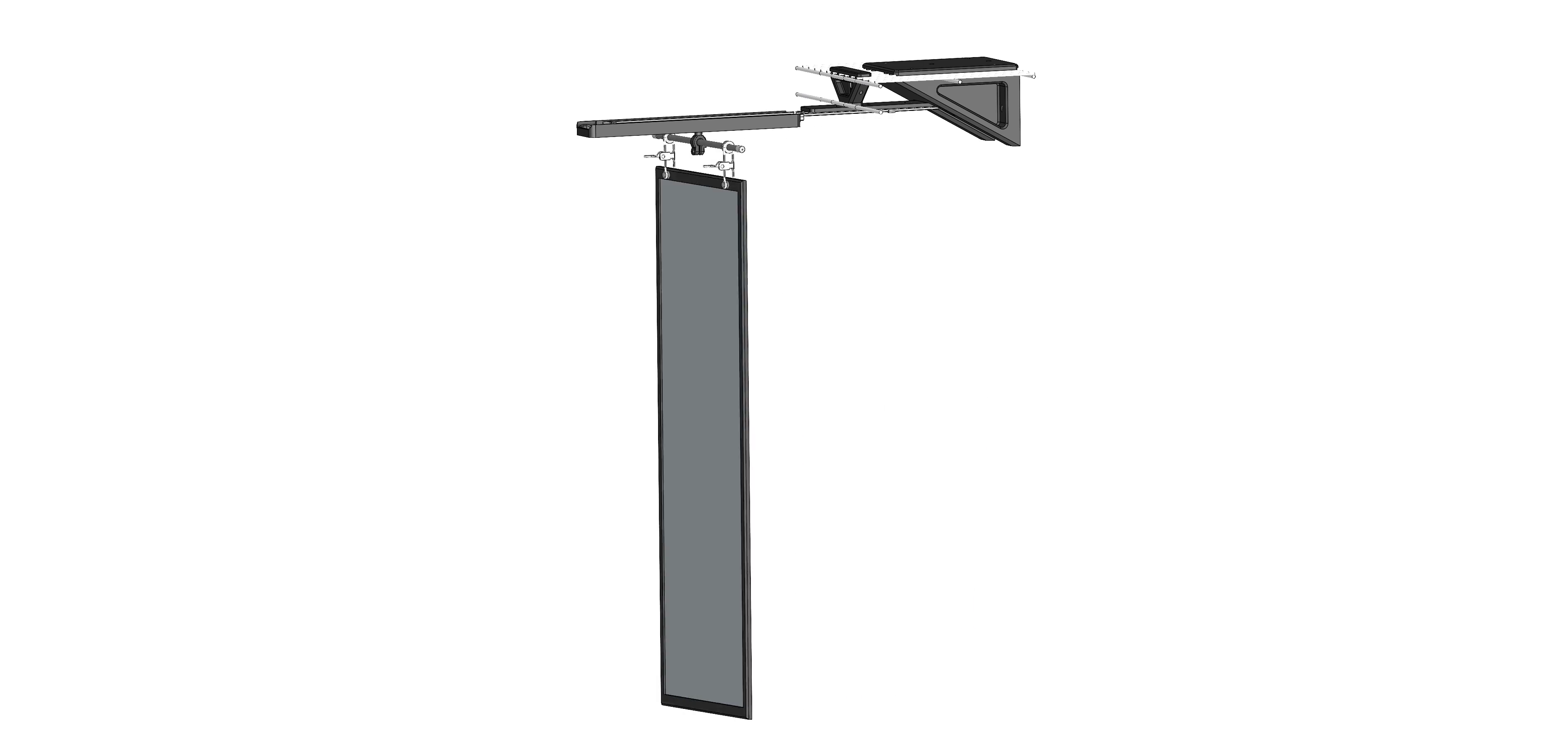 Closet Reflection System, fully extended and rotated